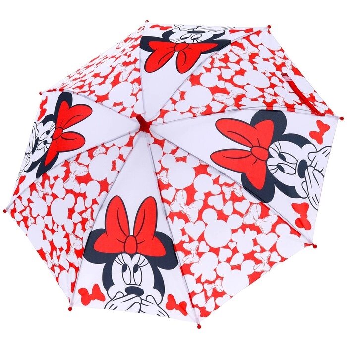 Зонт детский. Минни Маус, красный, 8 спиц d=86 см от компании Интернет-гипермаркет «MOLL» - фото 1