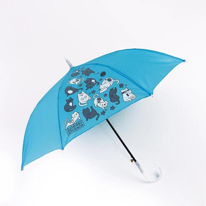Зонт детский полуавтоматический "Люблю котиков" d=70 см от компании Интернет-гипермаркет «MOLL» - фото 1