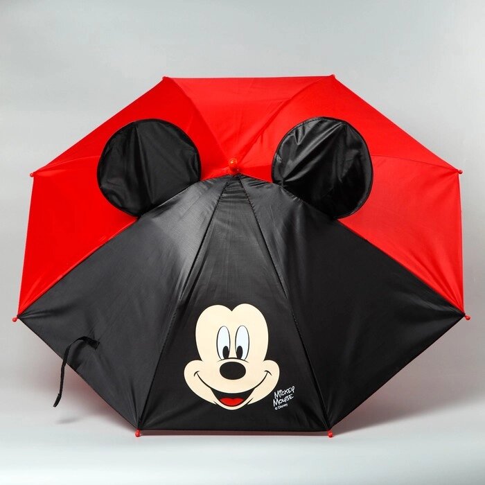 Зонт детский с ушами "Микки Маус" Ø 70 см от компании Интернет-гипермаркет «MOLL» - фото 1