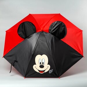 Зонт детский с ушами "Микки Маус"70 см