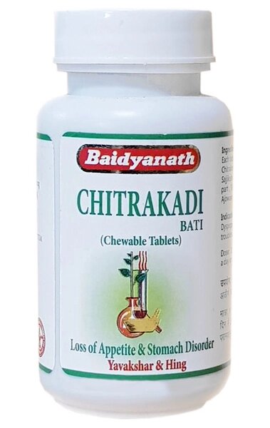 Baidyanath Chitrakadi Bati Читракади Вати для улучшения пищеварения, 80 таб. от компании Интернет-магазин ayurvedic by - фото 1