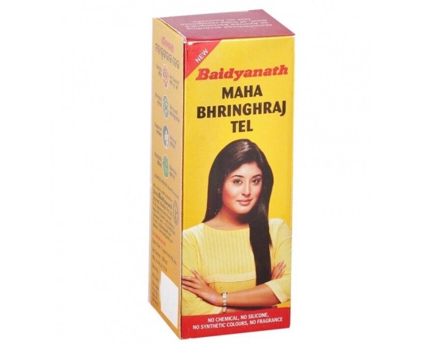 Baidyanath Mahabhringraj Oil Масло Махабрингараджа для волос, 100 мл от компании Интернет-магазин ayurvedic by - фото 1