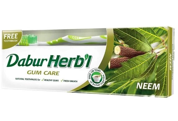 Dabur Зубная паста Herbal Neem + щётка зубная 150 гр от компании Интернет-магазин ayurvedic by - фото 1