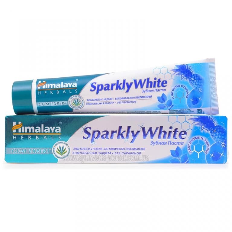 HIMALAYA Sparkly White Зубная Паста Сверкающая Белизна, 80 г от компании Интернет-магазин ayurvedic by - фото 1