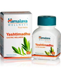 HIMALAYA Yashtimadhu Яштимадху, лечение жкт, 60 таб.