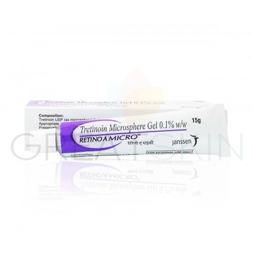 Janssen Tretinoin Microsphere Gel 0,1% w/w Третиноин Микросфер гель 0,01% 15 г от компании Интернет-магазин ayurvedic by - фото 1