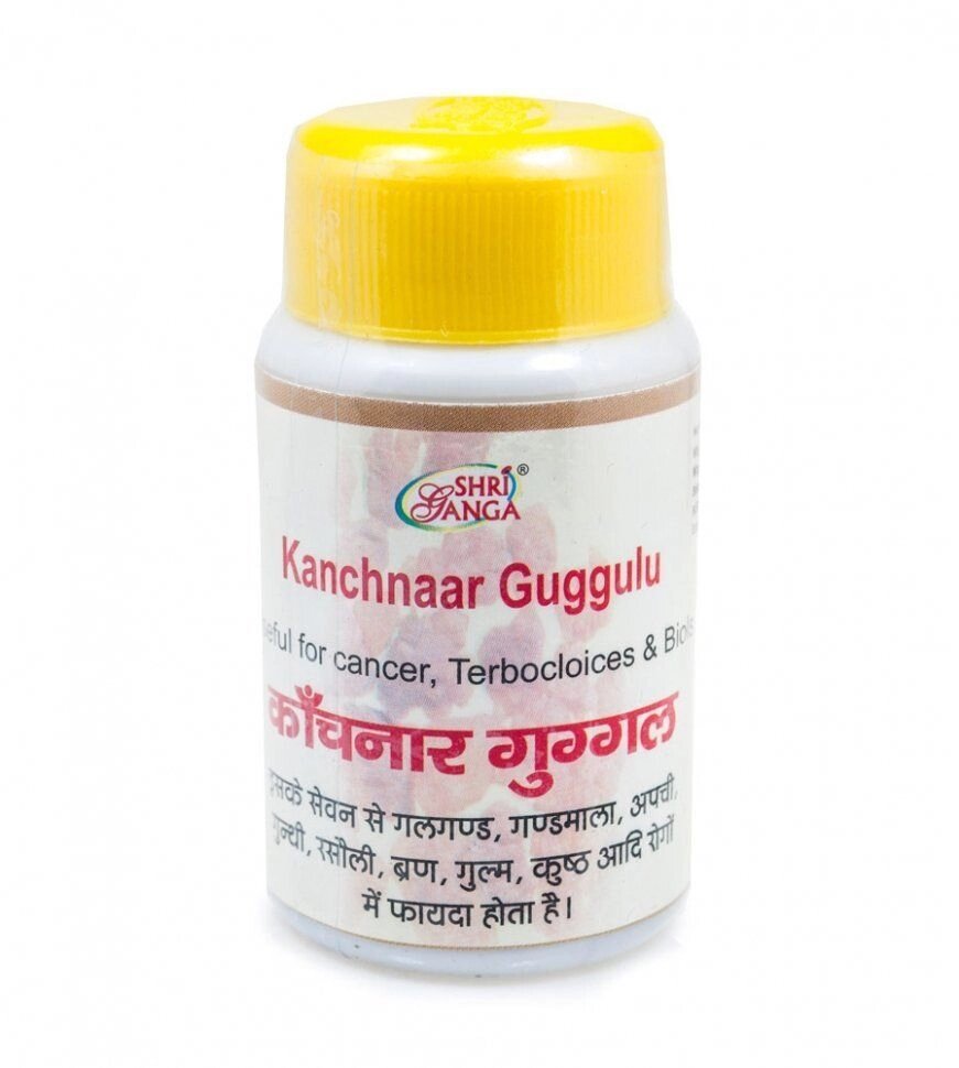 Kanchnaar Guggulu Shri Ganga (Канчнар Гуггул Шри Ганга) 50гр (примерно 100таб.) от компании Интернет-магазин ayurvedic by - фото 1