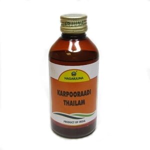 Карпуради Нагарджуна массажное масло, Karpooradi Thailam Nagarjuna, 200 мл от компании Интернет-магазин ayurvedic by - фото 1