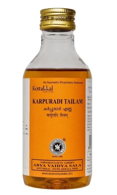 KOTTAKKAL (AVS), KARPURADI TAILAM Карпуради таилам (масло), 200 мл. от компании Интернет-магазин ayurvedic by - фото 1