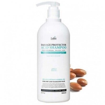 LA'DOR шампунь для волос с аргановым маслом damage protector ACID shampoo 900мл