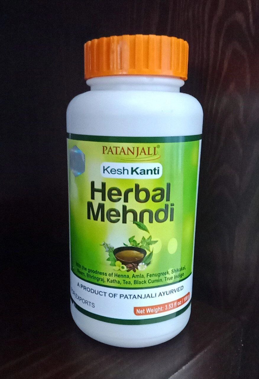 Patanjali Хна натуральная для волос и мехенди с травами  100 г от компании Интернет-магазин ayurvedic by - фото 1