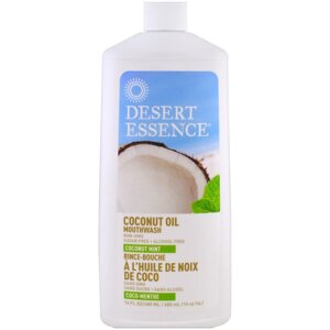 Desert Essence Ополаскиватель для полости рта с кокосовым маслом Кокос и мята, 480 мл