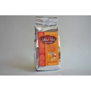 БАЙКАЛИЯ Иван-чай ферментированный гранулированный с цветками календулы и ягодами облепихи в упаковке, 100г