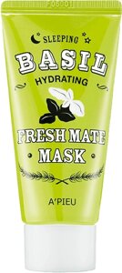 Увлажняющая ночная маска для лица A'PIEU Fresh Mate Basil Mask (Hydrating) 50мл