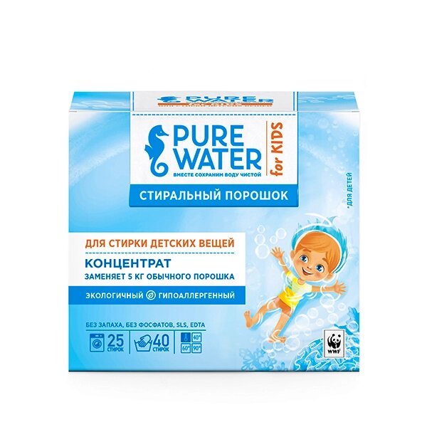 Pure Water Стиральный порошок для детского белья, 800г от компании Интернет-магазин ayurvedic by - фото 1