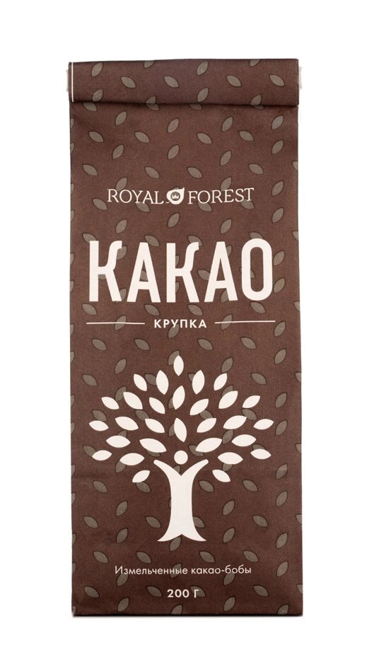 ROYAL FOREST Обжаренная какао-крупка 200 г от компании Интернет-магазин ayurvedic by - фото 1