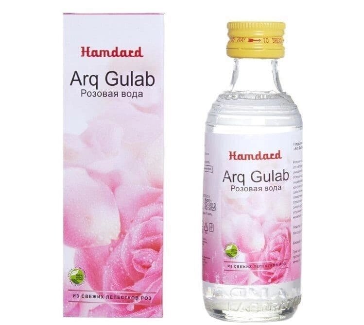 Розовая вода Hamdard Arq Gulab, стекло 100 мл от компании Интернет-магазин ayurvedic by - фото 1