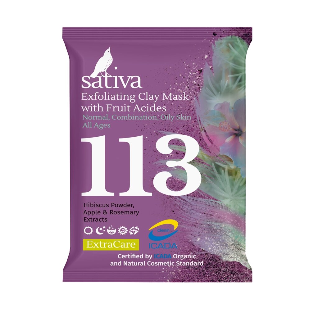 SATIVA Маска-гоммаж с фруктовыми кислотами №113, 15г от компании Интернет-магазин ayurvedic by - фото 1