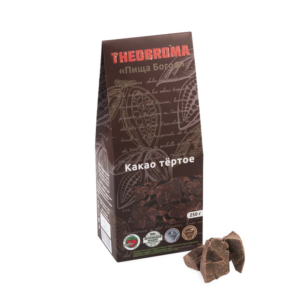 THEOBROMA "Пища Богов" Какао тертое сырое 250 г от компании Интернет-магазин ayurvedic by - фото 1