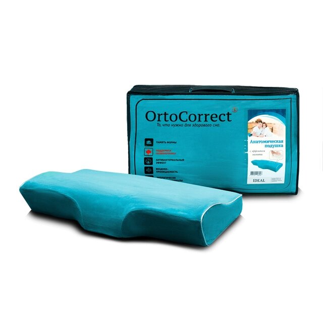 Подушка анатомическая OrtoCorrect Ideal от компании Интернет-магазин "Польза" - фото 1