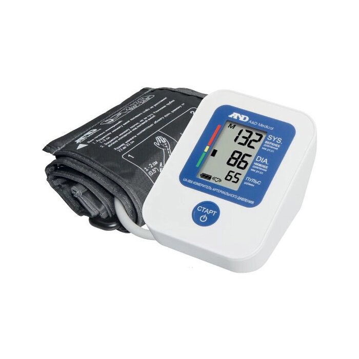 Тонометр автоматический A&D UA-888 EM для измерения артериального давления Размер манжеты (окружность): 22-32 см, от компании Интернет-магазин "Польза" - фото 1