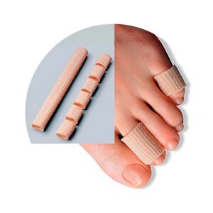 Трубочка силиконовая для пальцев стопы с тканевым покрытием Forta, 170