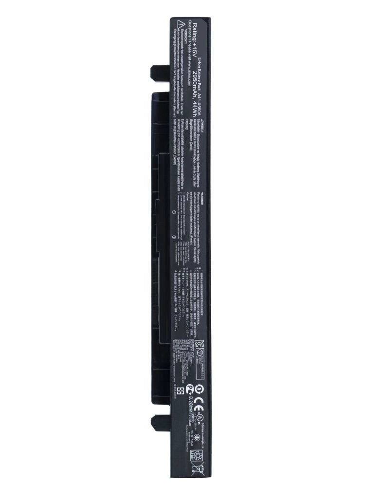 Аккумулятор (батарея) A41-X550A для ноутбука Asus X550, 2950мАч, 15V, черный от компании TGT - все для ремонта ноутбука, телефона - фото 1