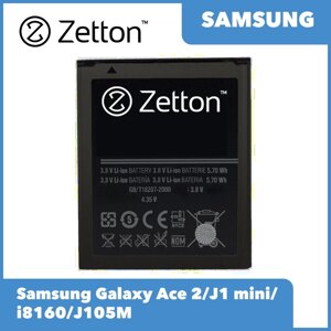 Аккумулятор (батарея) Zetton EB425161LU для телефона Samsung Galaxy Ace 2 (i8160), J1 Mini (J105H), 1500мАч
