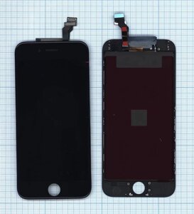 Дисплей (экран в сборе) для телефона Apple iPhone 6 (AAA), черный