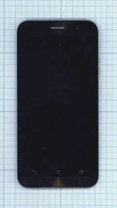 Модуль для Asus ZenFone Go (ZB500KL) с рамкой, черный