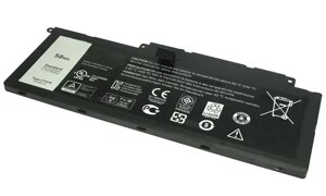 Аккумулятор (батарея) F7HVR для ноутбука Dell Inspiron 15-7537, 14.8В, 58Wh, 3800мАч, черная