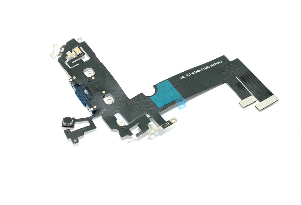 Разъем зарядки для телефона Apple iPhone 12 Mini и микрофоном, черный от компании TGT - все для ремонта ноутбука, телефона - фото 1