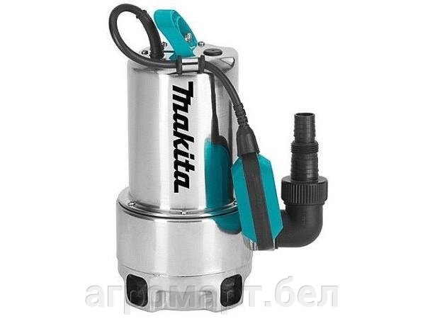 Дренажный насос для грязной воды MAKITA PF 1110 (1100 Вт, 15000 л/ч, до 5 м, стальн. корпус) от компании ООО «Агромарт» - фото 1