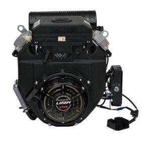 Двигатель Lifan LF2V78F-2A PRO (New), 27 л. с. D25, 20А, датчик давл. м, м/радиатор, ручн. электр. зап