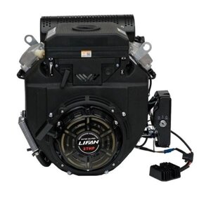 Двигатель Lifan LF2V78F-2A PRO (New), 27 л. с. D25 20А датчик давл. м, м/радиатор, ручн. электр. зап