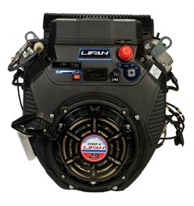 Двигатель Lifan LF2V80F-A, 29 л. с. D25 20А датчик давл. м, м/радиатор, счетчик моточасов