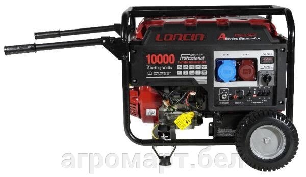 Генератор Loncin LC10000D-AS, 3-х фазный (с мощностью без ограничений при 1-но и 3-х фазном режиме) от компании ООО «Агромарт» - фото 1