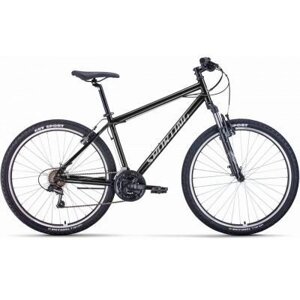 Горный велосипед (хардтейл) Велосипед FORWARD SPORTING 27,5 1.0 (27,5" 21 ск. рост. 17"2022, черный/серебристый,