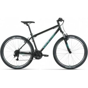 Горный велосипед (хардтейл) Велосипед FORWARD SPORTING 27,5 1.2 (27,5" 21 ск. рост. 17"2022, черный/бирюзовый,