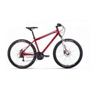 Горный велосипед (хардтейл) Велосипед FORWARD SPORTING 27,5 3.0 Disc (27,5" 21ск рост 17) темно-красный / серый,