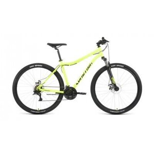 Горный велосипед (хардтейл) Велосипед FORWARD SPORTING 29 2.2 D (29" 21 ск. рост. 21"2022, ярко-зеленый/черный,