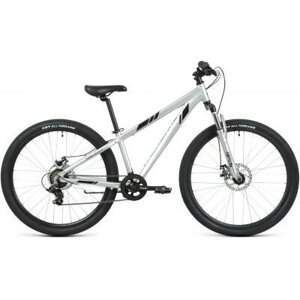 Горный велосипед (хардтейл) Велосипед FORWARD TORONTO 26 2.2 D (26" 7 ск. рост. 13"2022, серебристый/черный,