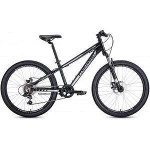 Горный велосипед (хардтейл) Велосипед FORWARD TWISTER 24 2.0 disc алюм. (24" 7ск) черный / серый, RBKW0164Q002