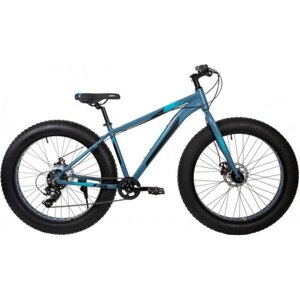 Горный велосипед (хардтейл) Велосипед FOXX BUFFALO 26" FATBIKE синий, алюминий, размер 17"