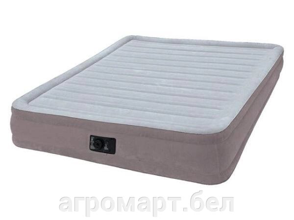 Надувная кровать Queen Comfort-Plush (Квин Комфорт-Плаш), 152х203х33см, встр. электрич. насос, INTEX от компании ООО «Агромарт» - фото 1