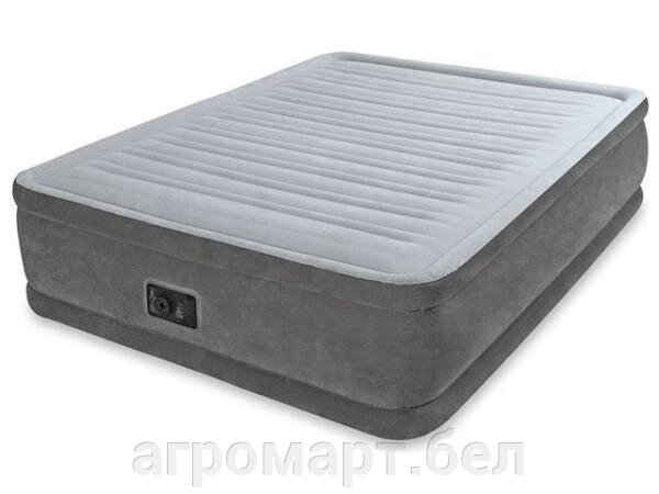 Надувная кровать Queen Comfort-Plush (Квин Комфорт-Плаш), 152х203х46 см, встр. электрич. насос, INTEX от компании ООО «Агромарт» - фото 1