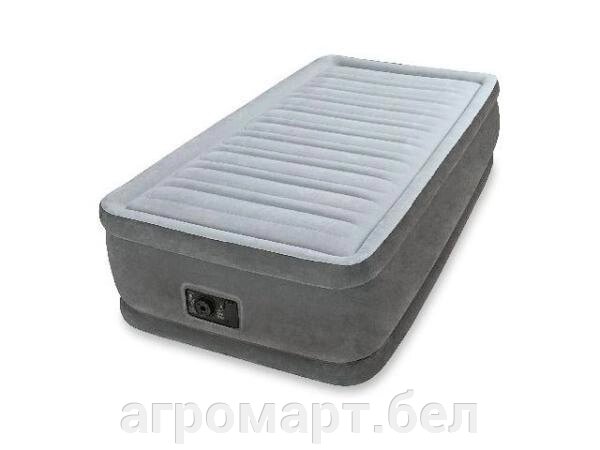 Надувная кровать Twin Comfort-Plush (Твин Комфорт-Плаш), 99х191х46 см,  встр. электрич. насос, INTEX от компании ООО «Агромарт» - фото 1