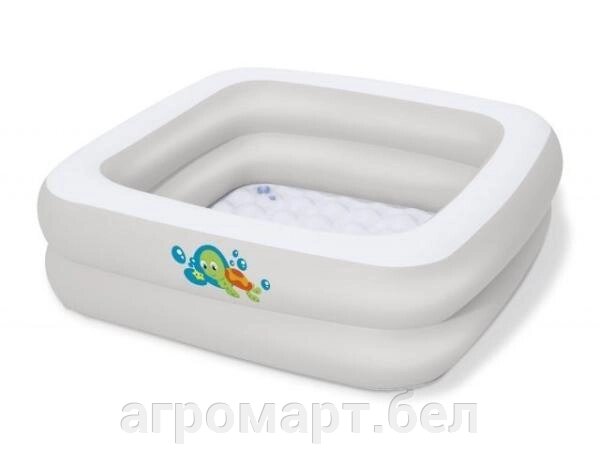 Надувной детский бассейн Scrub-a-Dub Babu Tub, 86x86х25 см, BESTWAY (от 0 до 3 лет) от компании ООО «Агромарт» - фото 1