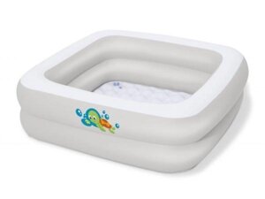 Надувной детский бассейн Scrub-a-Dub Babu Tub, 86x86х25 см, BESTWAY (от 0 до 3 лет)