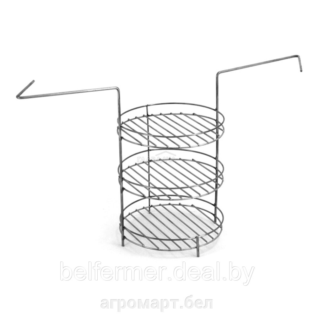 Решётка-гриль 3х ярусная средняя, пищевая сталь, "Амфора" от компании ООО «Агромарт» - фото 1